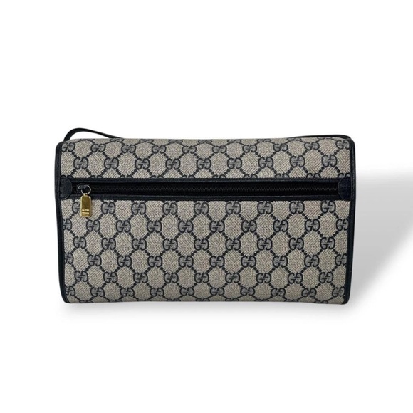 Gucci Beige and Black Monogram Shoulder Bag - Picture 3 of 16